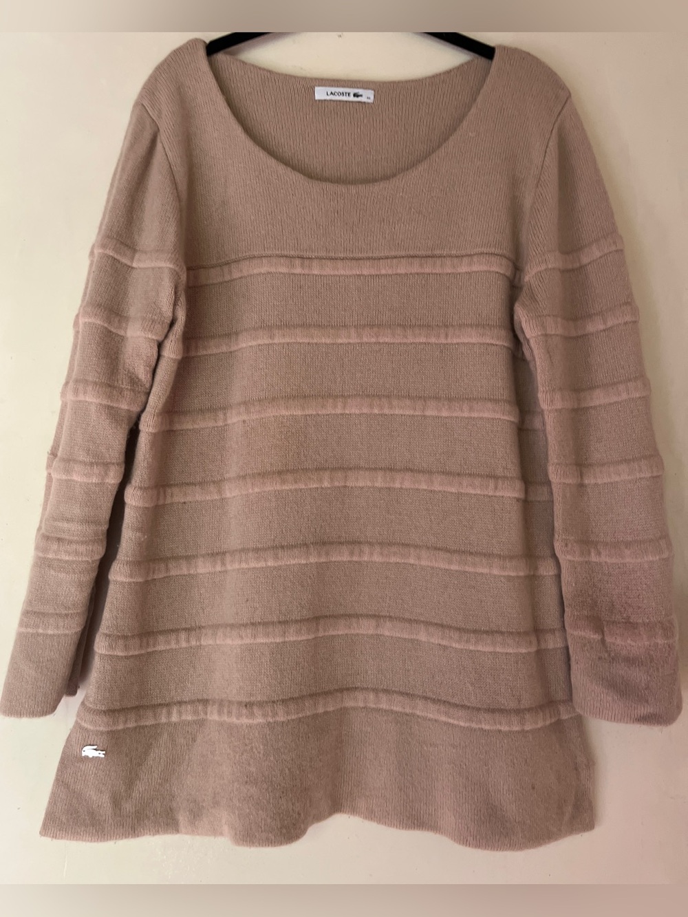 Lacoste Cashmere Tunic Sweater